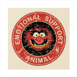 Retro Vintage - Emotional Support Animal Posters and Art